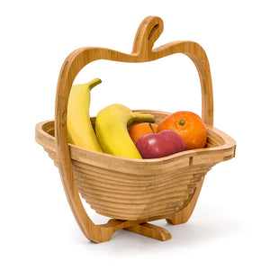 Relaxdays Faltkorb Apfel H x B x T: 30 x 27 x 22,5 cm